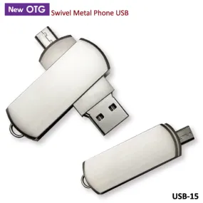 Swivel Metal Phone USB