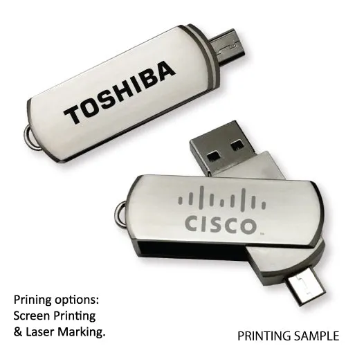Swivel Metal Phone USB