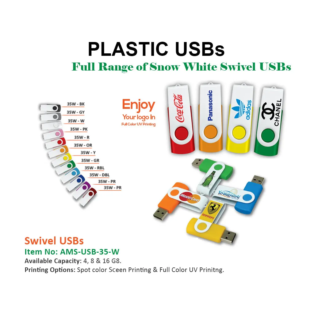 Swivel USBs Full Color UV Printing