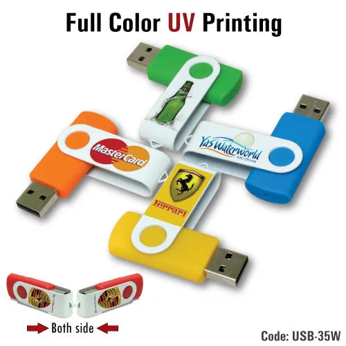 Swivel USBs Full Color UV Printing