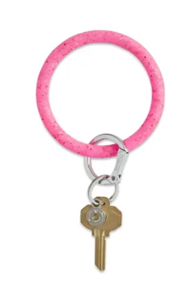 Tickled Pink Confetti Key Ring