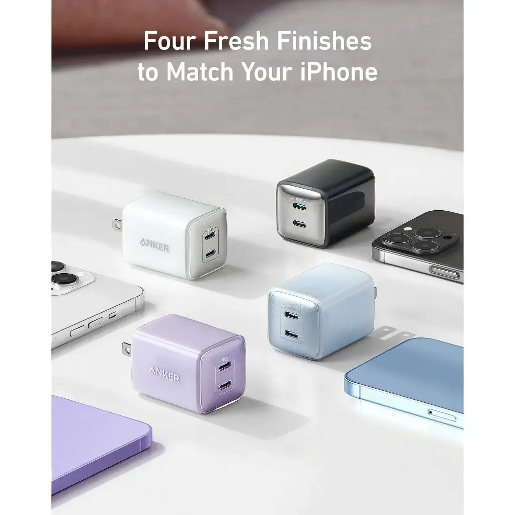 [US Plug, 2Pin] Anker Charger 521 Powerport Nano Pro 40W USB C Charger A2038