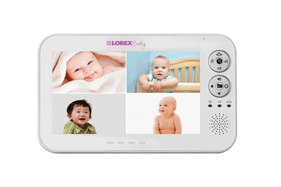 Video baby monitor with large 7 inch display