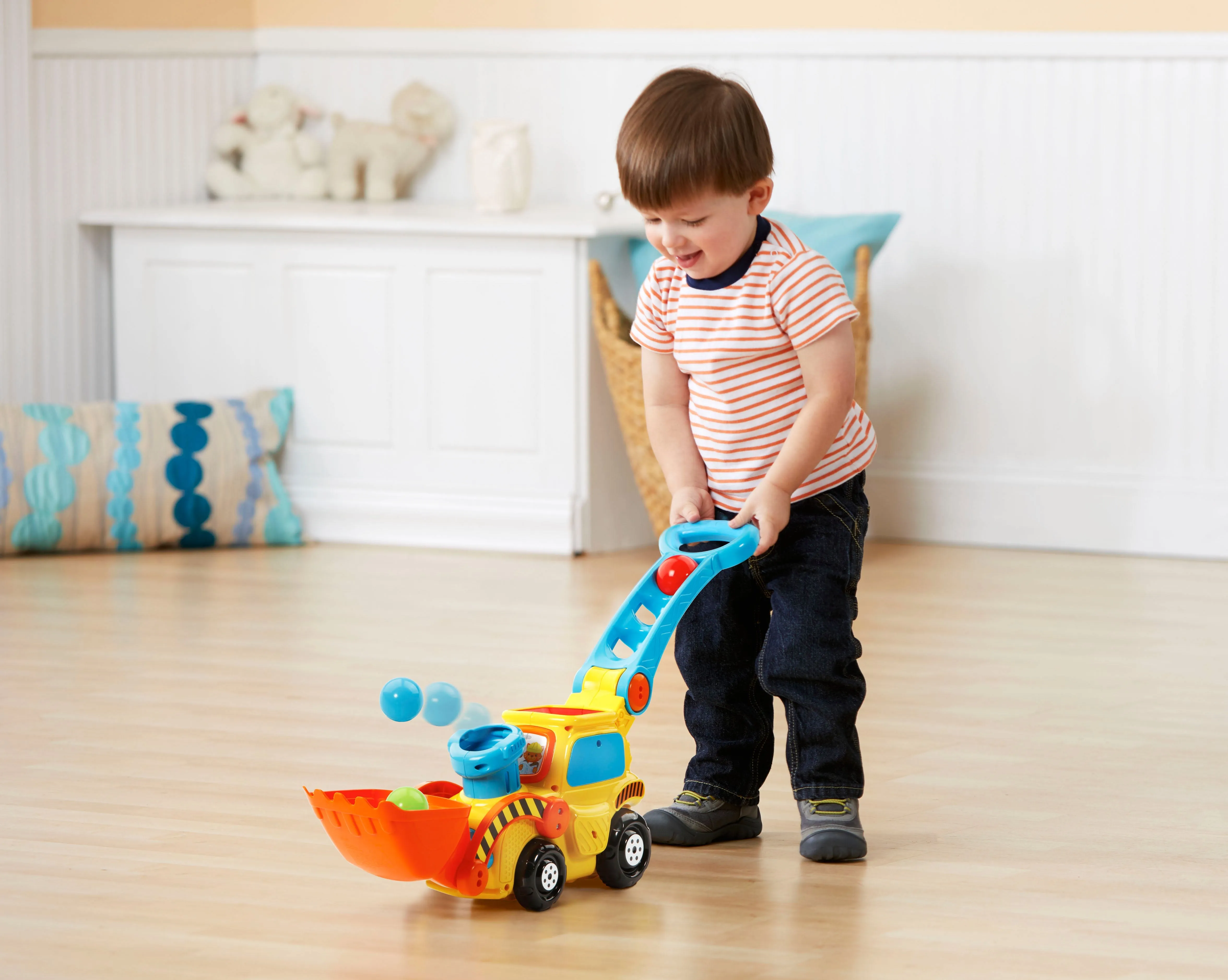 VTech, Pop-a-Balls, Push and Pop Bulldozer, Toddler Learning Toy
