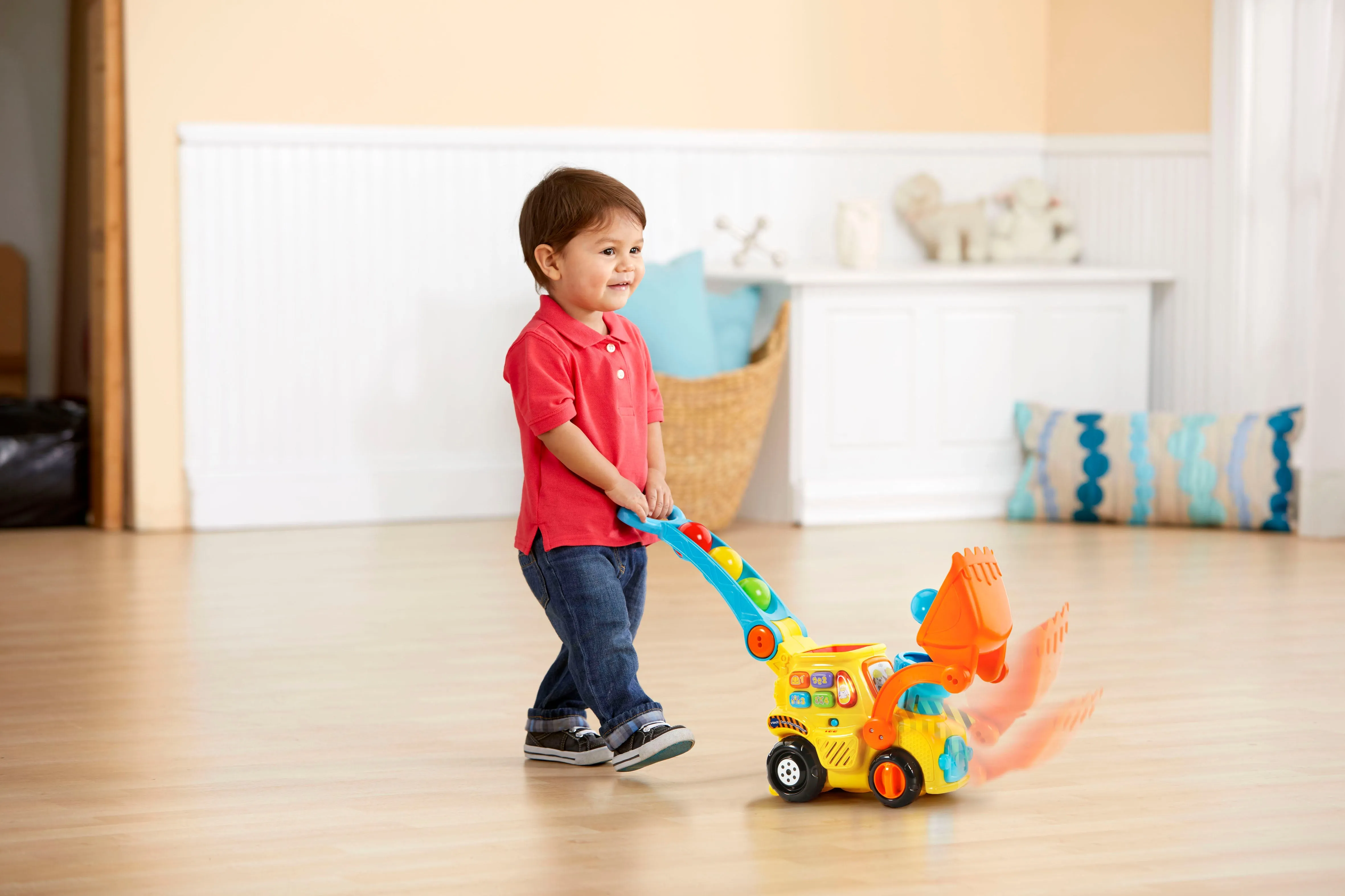 VTech, Pop-a-Balls, Push and Pop Bulldozer, Toddler Learning Toy