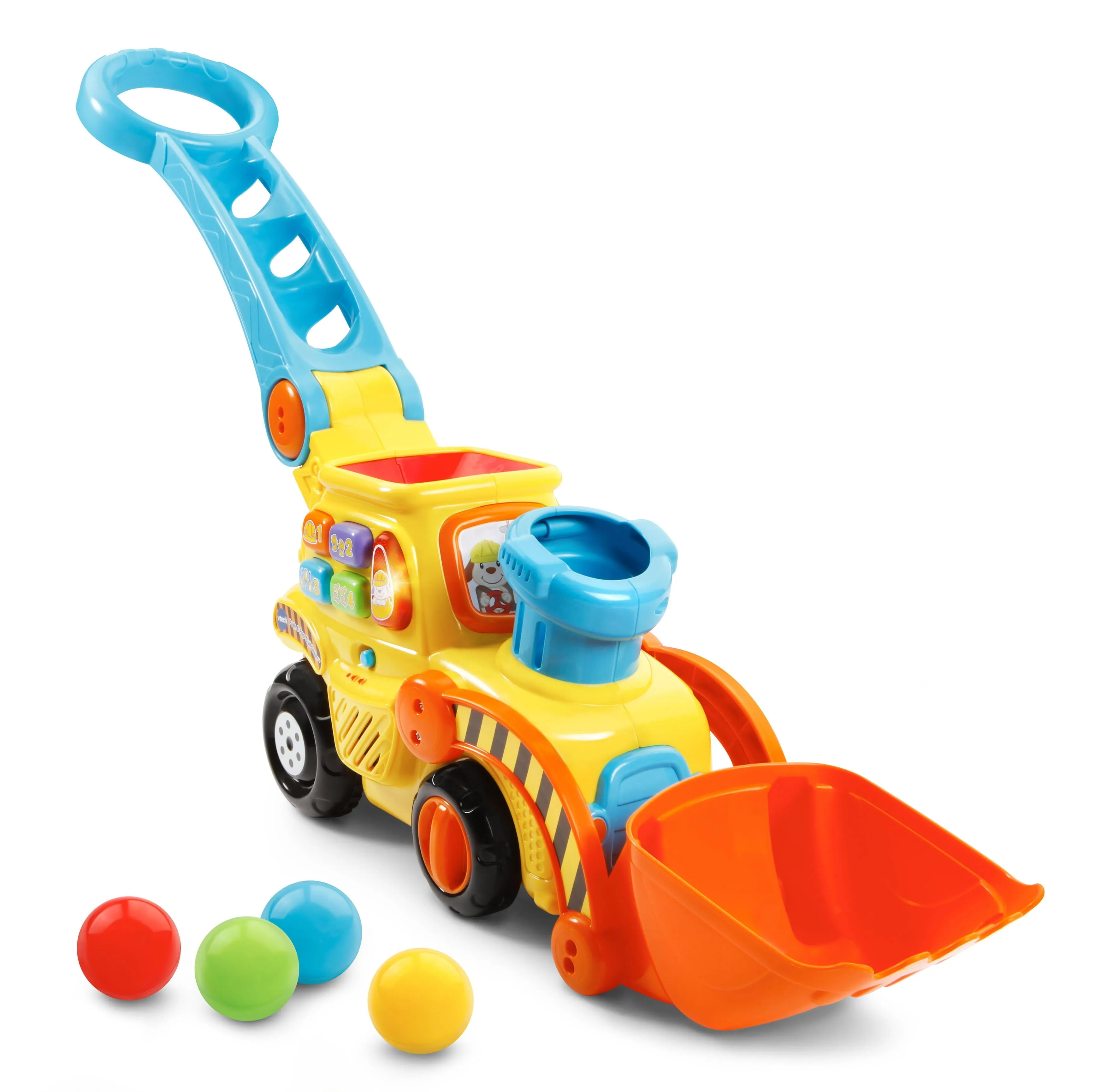VTech, Pop-a-Balls, Push and Pop Bulldozer, Toddler Learning Toy