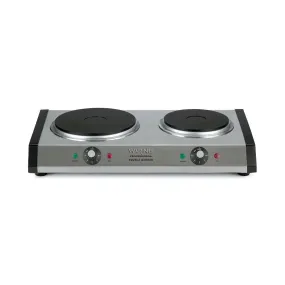 Waring WDB600 Heavy-Duty Commercial Cast Iron Double Burner