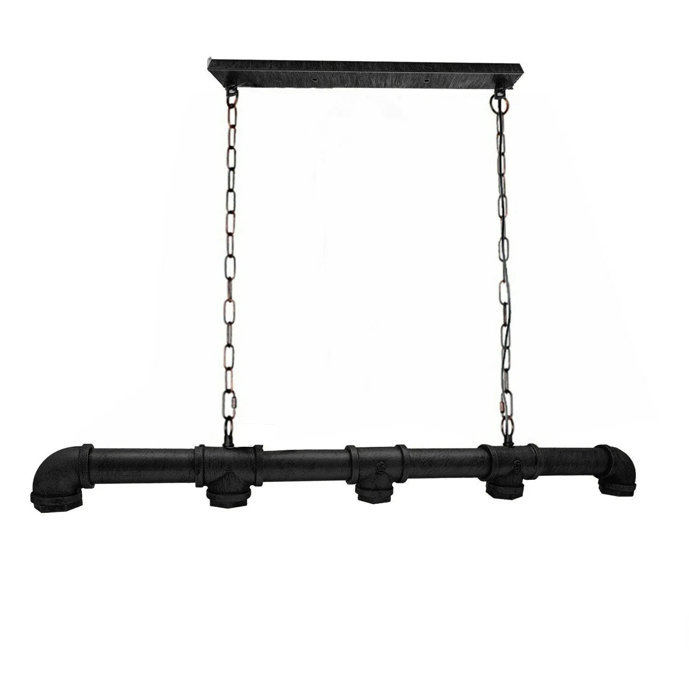 Water-Pipe Ceiling Light with 5 Heads