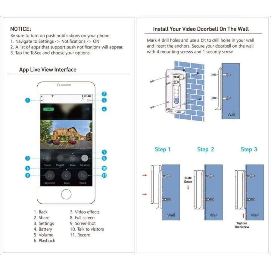 Wifi Ring Video Doorbell