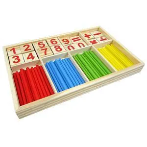 Wooden Educational Number Mathematics Puzzle Toys Kid Early Learning Counting Material Kids Children Math Calculate Game Toy