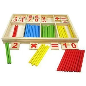 Wooden Educational Number Mathematics Puzzle Toys Kid Early Learning Counting Material Kids Children Math Calculate Game Toy