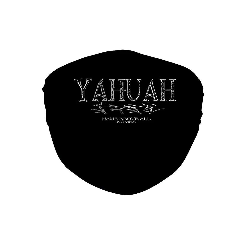 Yahuah-Name Above All Names 01-01 Designer Sublimation Face Mask with Ten Replacement Filters