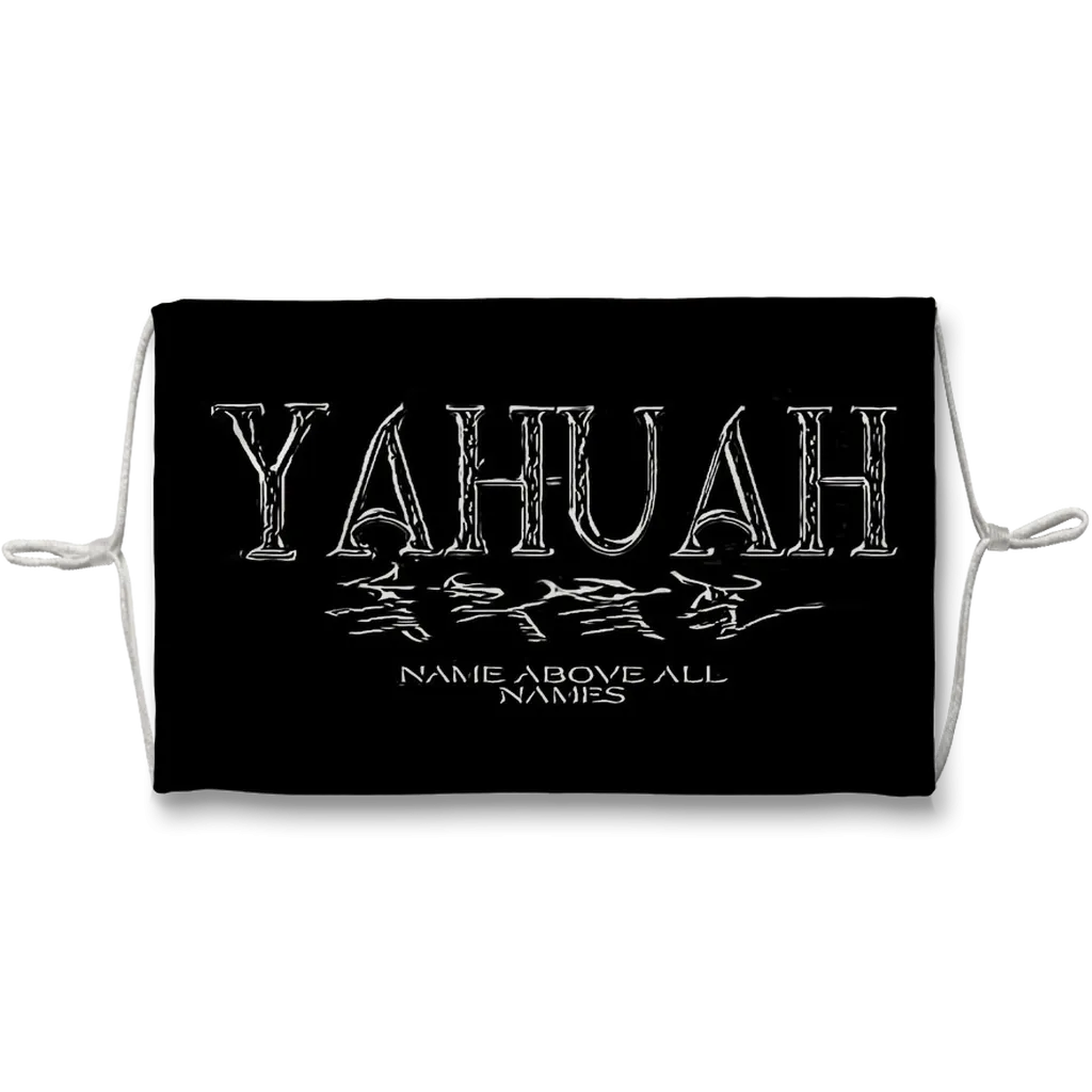 Yahuah-Name Above All Names 01-01 Designer Sublimation Face Mask with Ten Replacement Filters