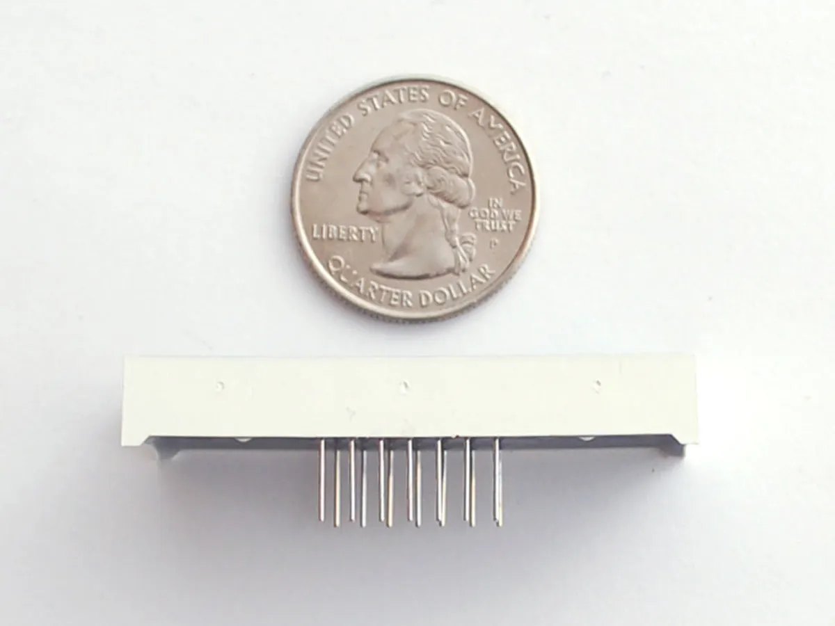 Yellow 7-segment clock display - 0.56\" digit height"