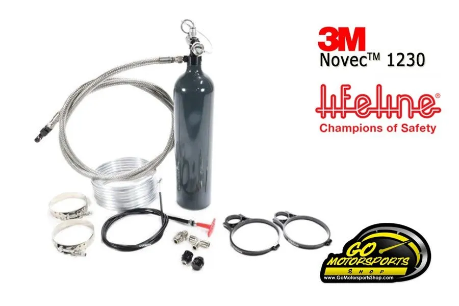 Zero 360 Fire Suppression System, INEX Approved, SFI 17.1, 5.0 lb Bottle - Mechanical   Single Auto Activation