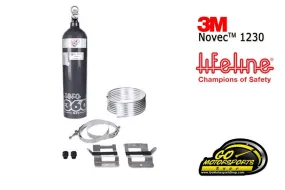 Zero 360 Fire Suppression System, INEX Approved, SFI 17.1, 5.0 lb Bottle - Mechanical